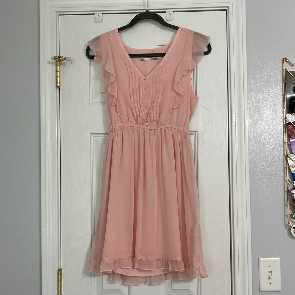 light pink flowy dress